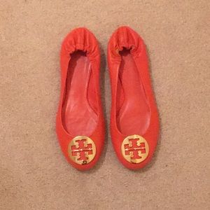 Orange Tory Burch flats